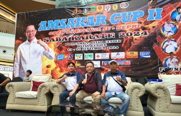 1000 Atlet Karate Kepri Bertarung di Ajang Turnamen Karate Saba 2024